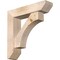 Ekena Millwork Westlake Slat Smooth Bracket w/ Offset Brace, Douglas Fir, 7 1/2"W x 32"D x 32"H BKT0806X32X32WTL06SDF - alternate 1